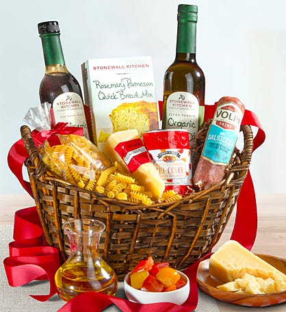 Italian Dinner Party Gift Basket